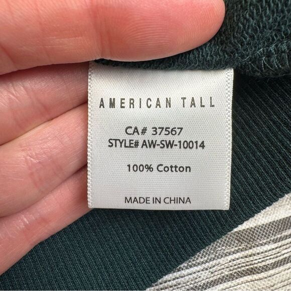 American Tall Womens Wearever French Terry Sweatshirt S SM Small ST Tall Emerald - Picture 6 of 12
